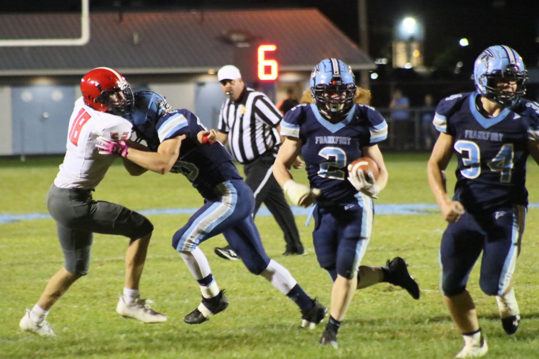 Frankfort's Peyton Clark scores